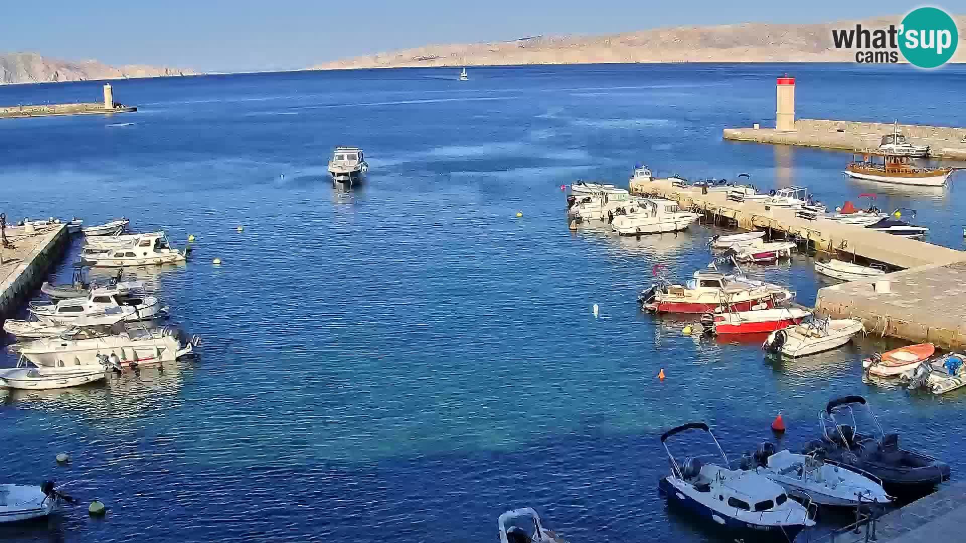 Webcam Senj – Panoramablick auf die Riva Senj