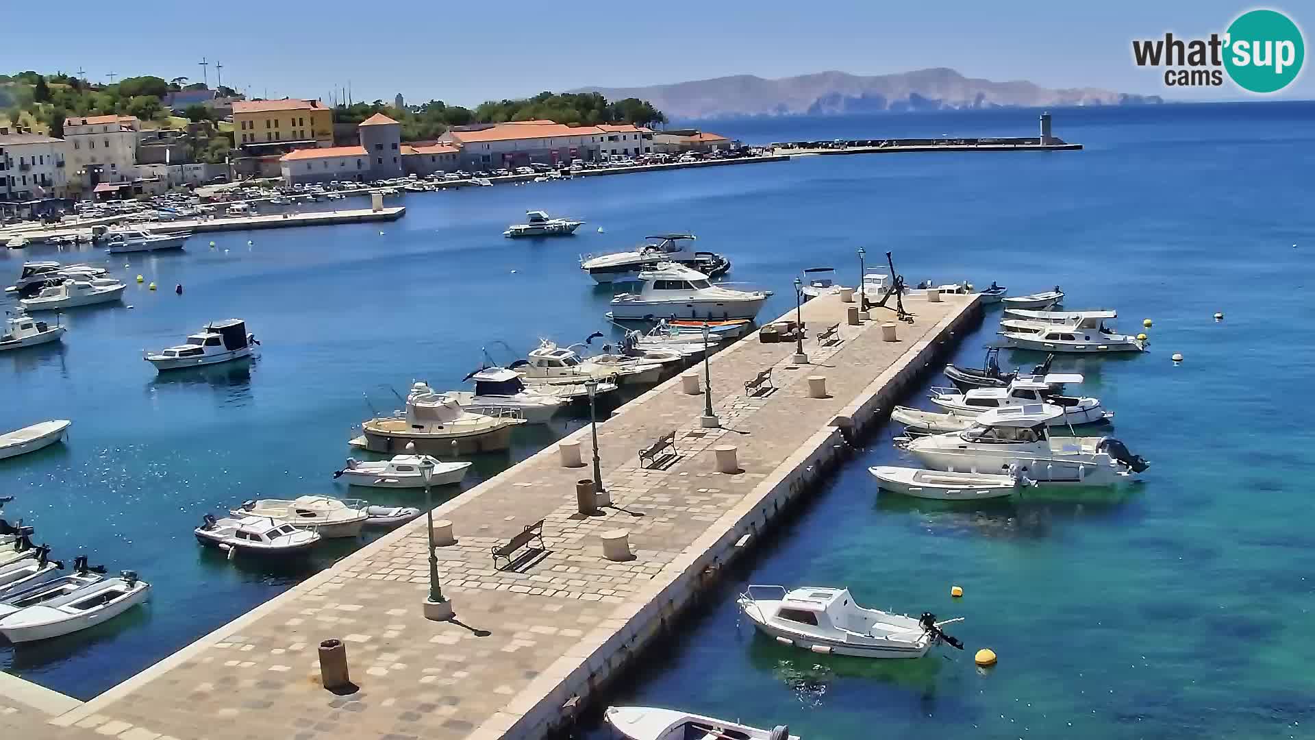 Webcam Senj – Panoramablick auf die Riva Senj