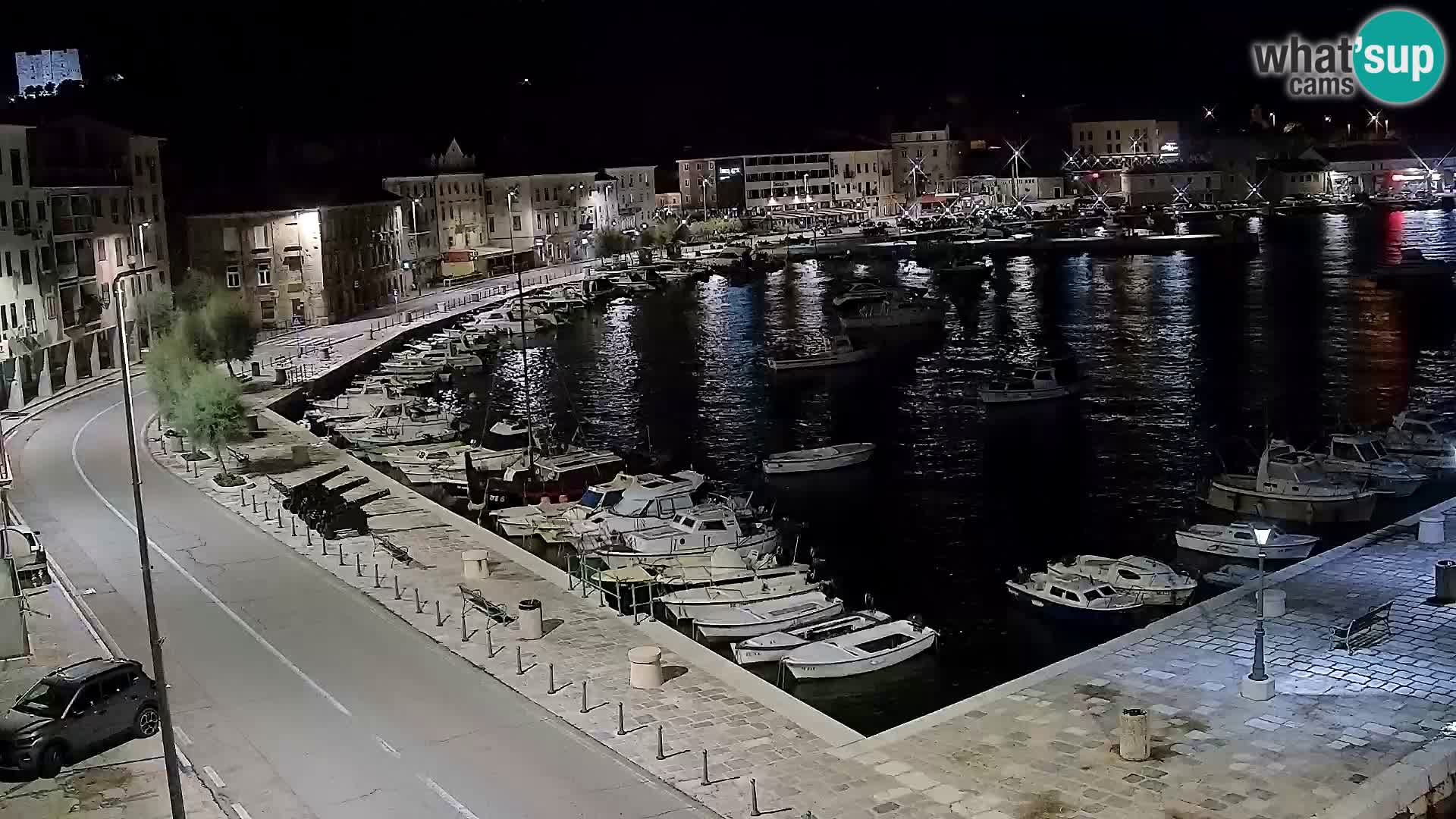 Livecam Senj – Vue panoramique de Senj riva