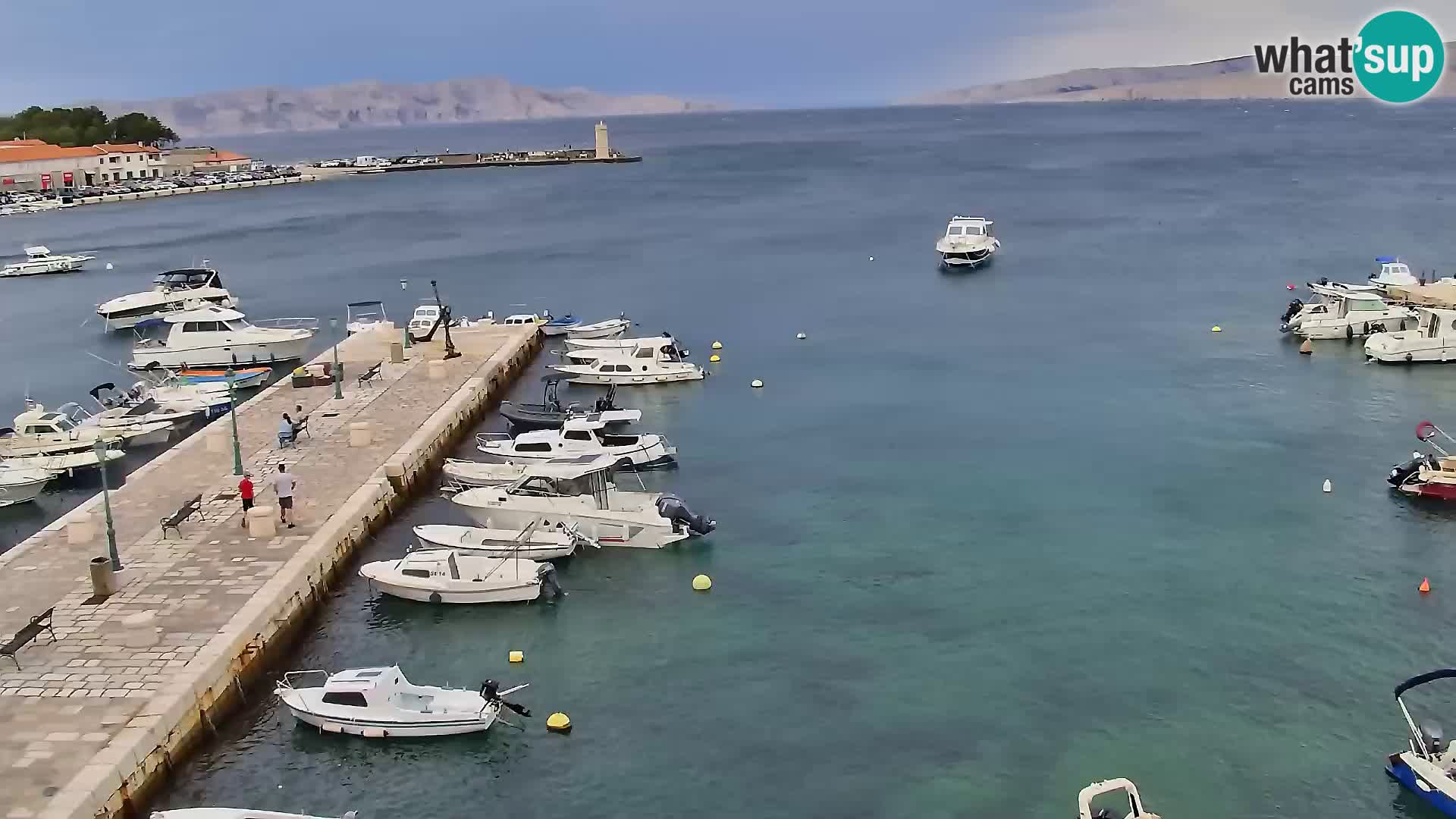 Livecam Senj – Vue panoramique de Senj riva