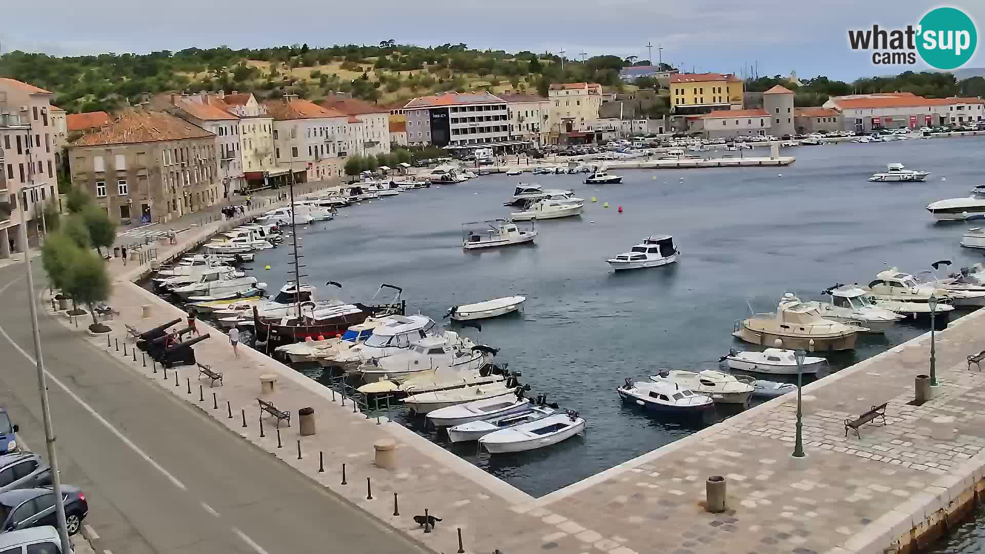 Webcam Senj – Panoramablick auf die Riva Senj