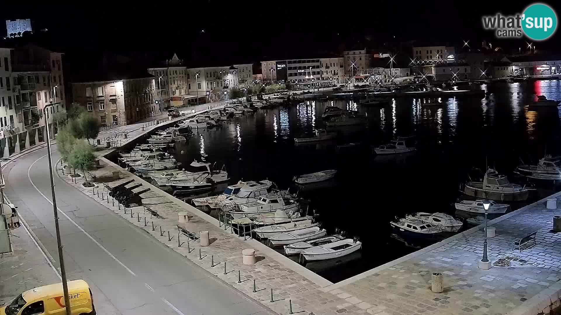 Livecam Senj – Vue panoramique de Senj riva
