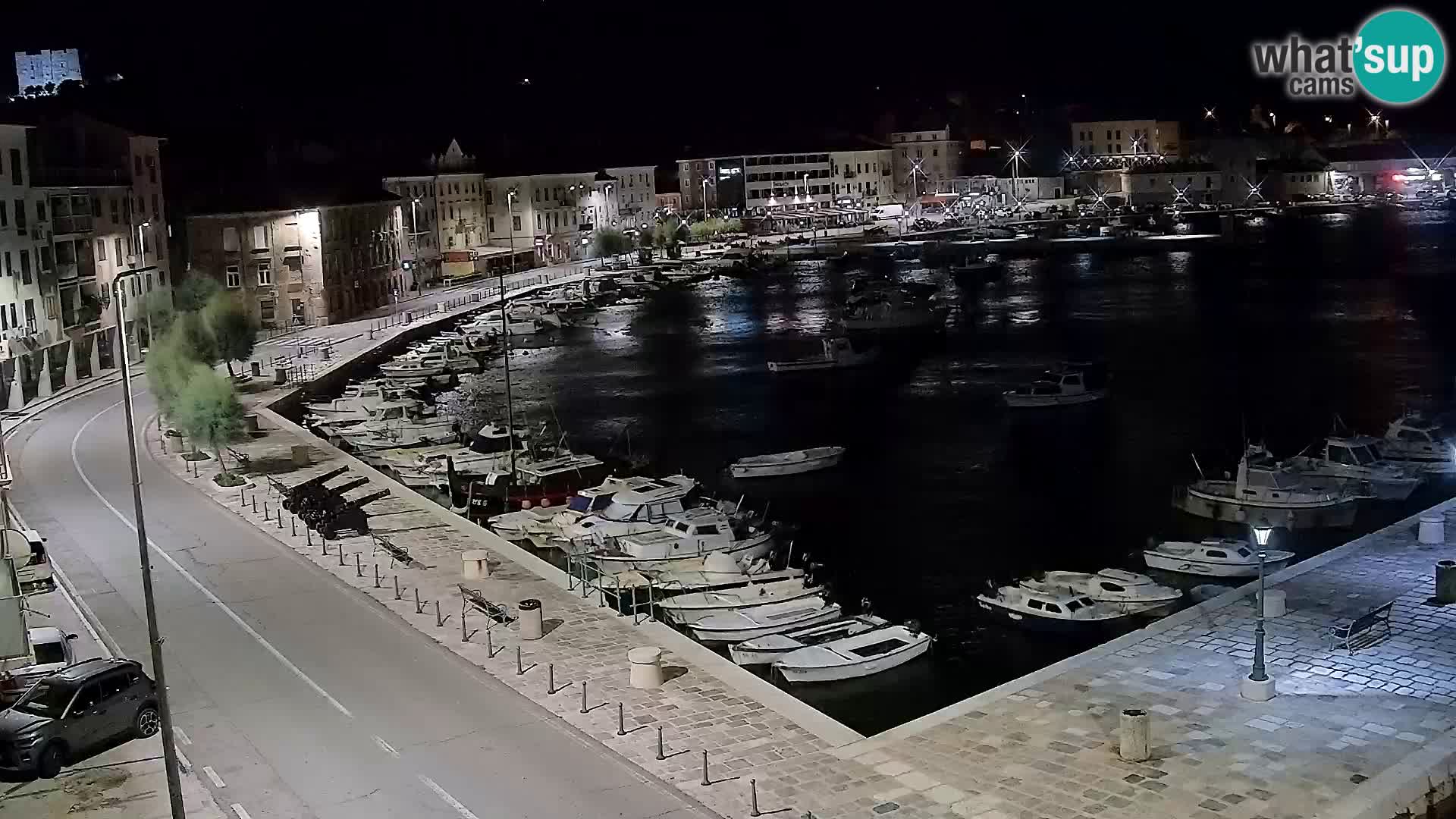 Livecam Senj – Vue panoramique de Senj riva