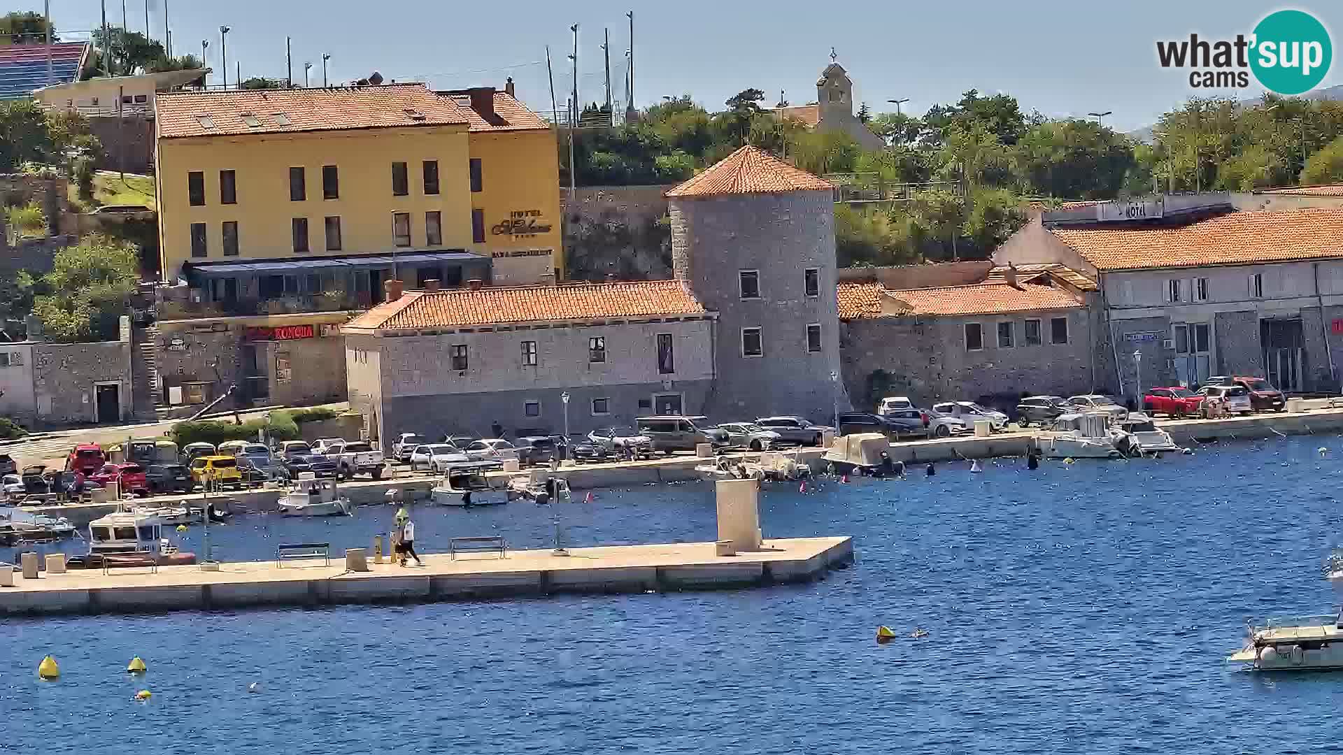 Kamera u živo Senj – Panoramski pogled na senjsku rivu
