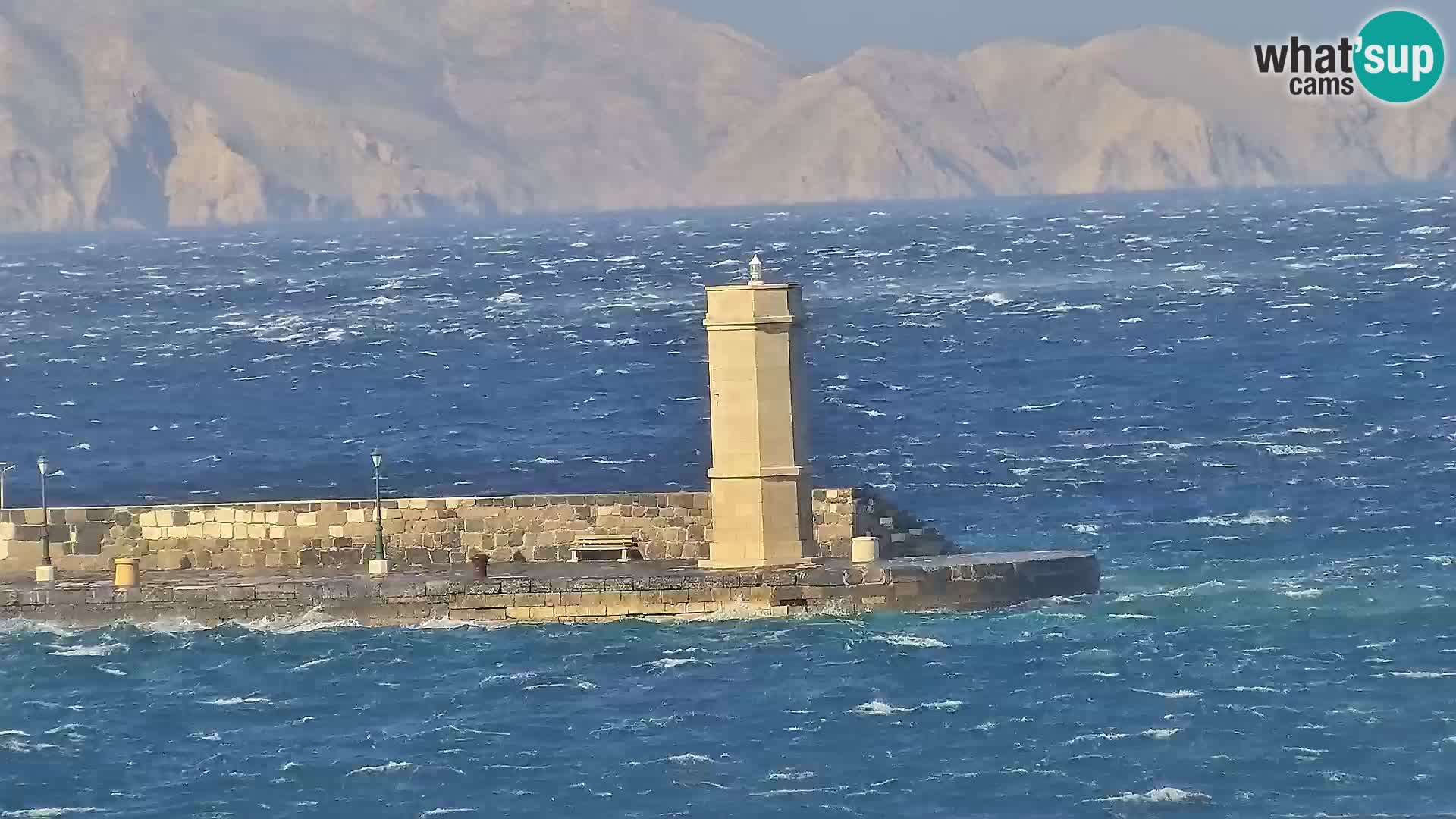 Webcam Segna – Panorama dell’lungomare di Senj