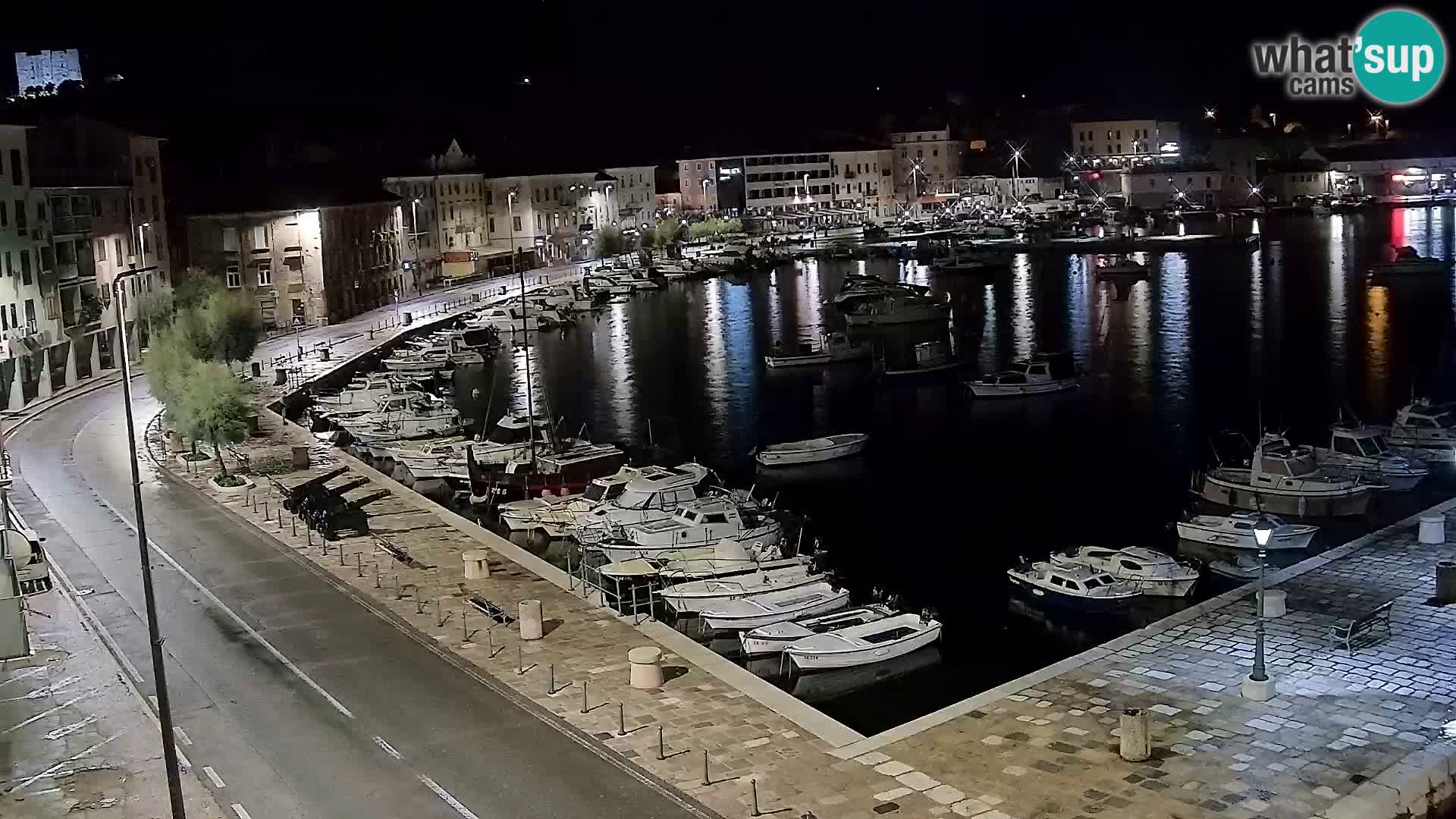 Webcam Senj – Panoramablick auf die Riva Senj