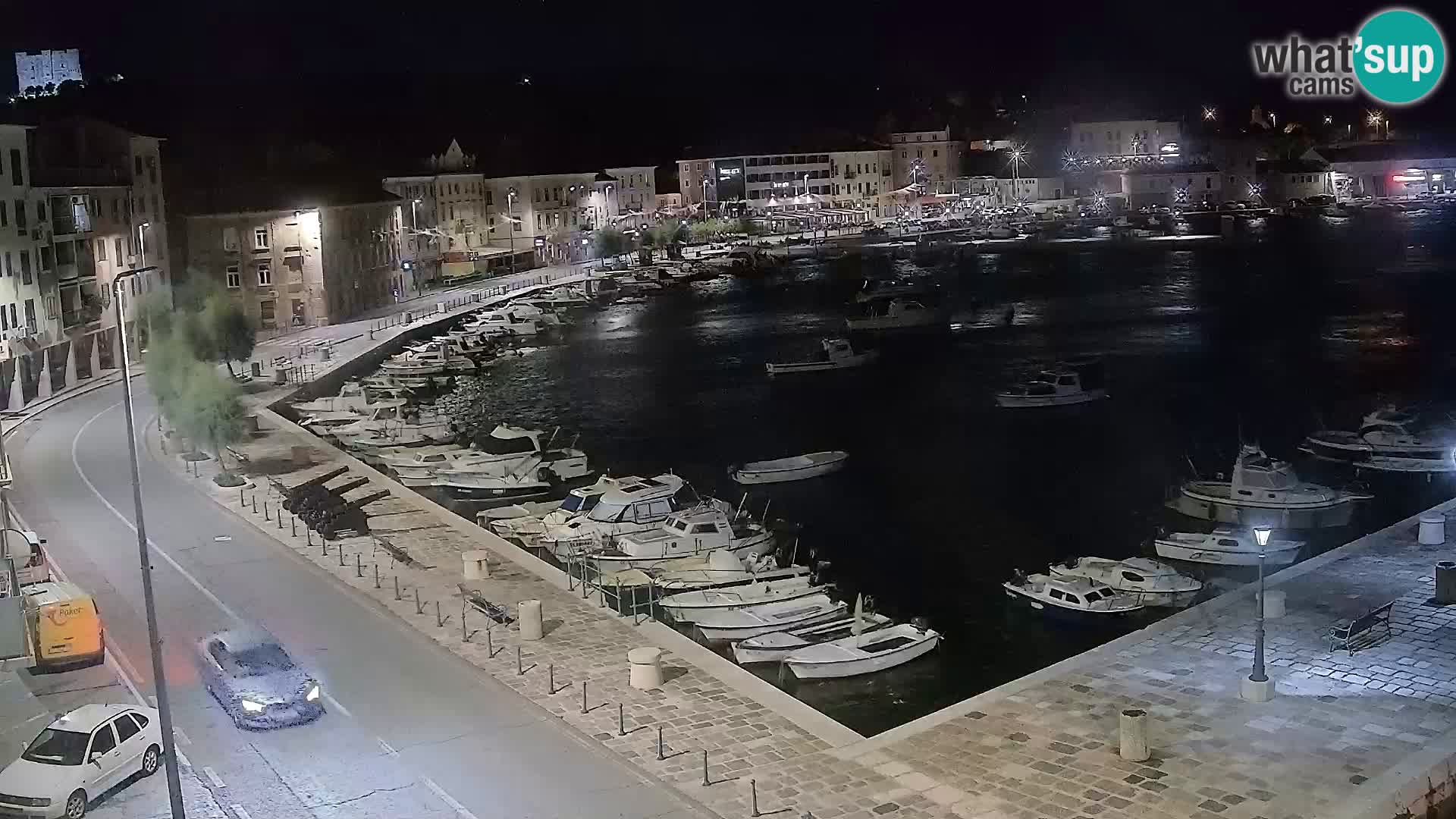 Webcam Senj – Panoramablick auf die Riva Senj
