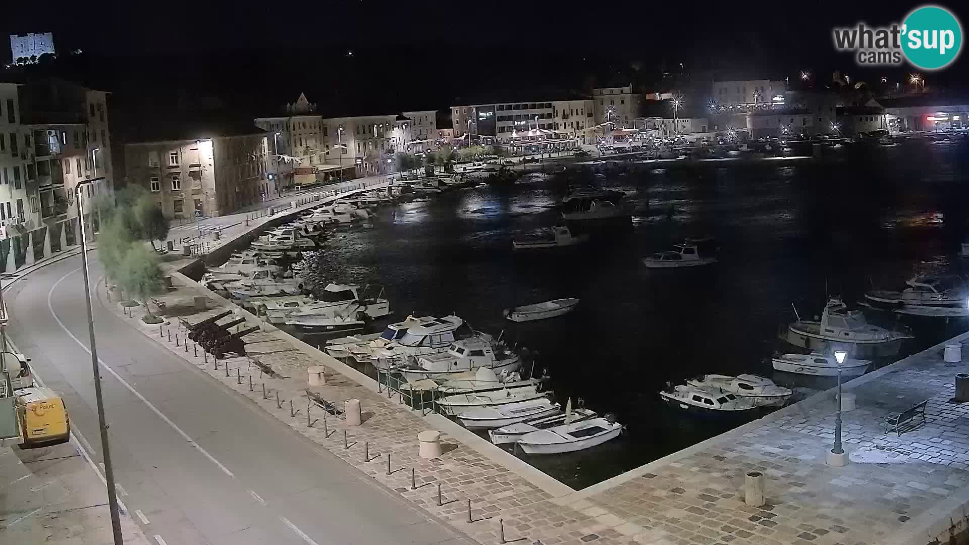 Kamera u živo Senj – Panoramski pogled na senjsku rivu