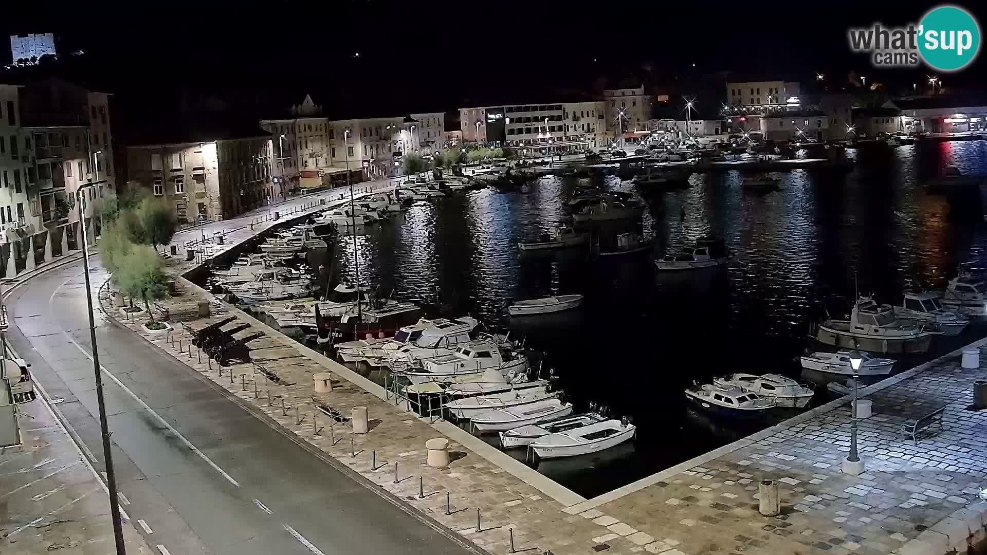 Webcam Senj – Panoramablick auf die Riva Senj