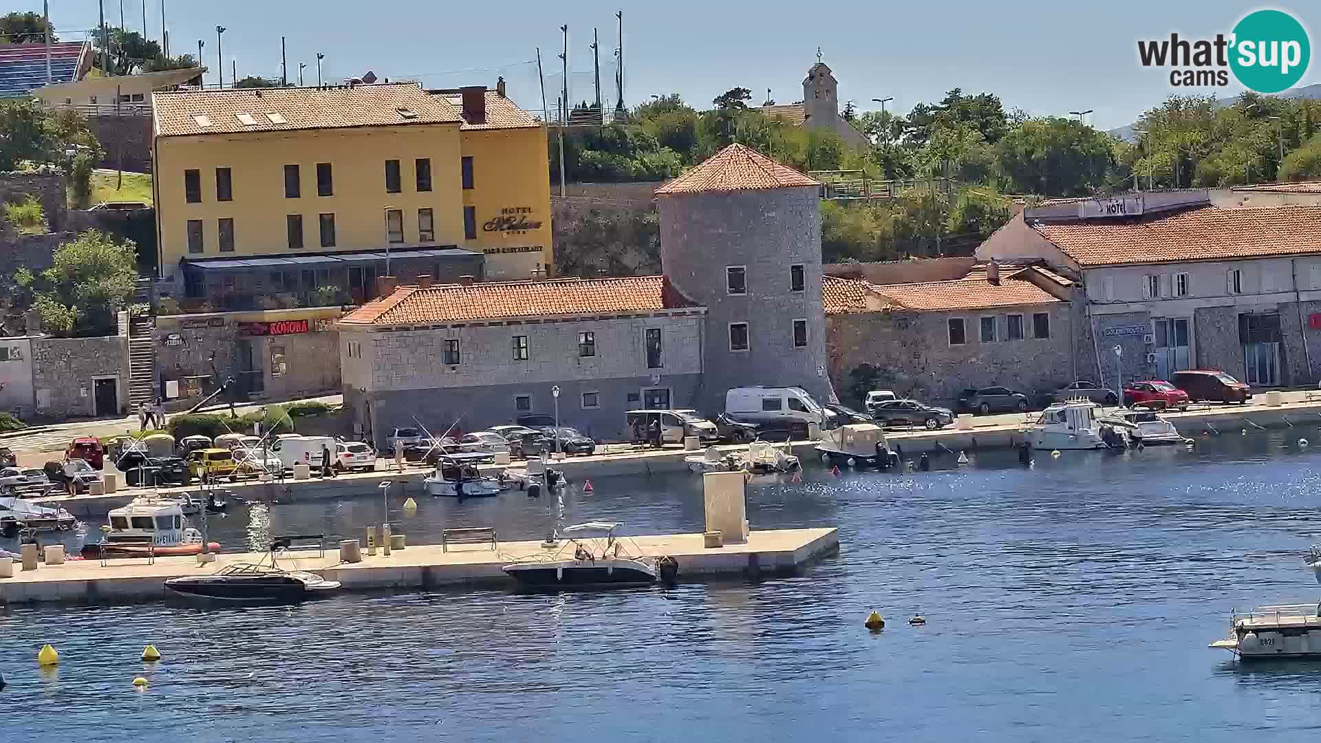 Webcam Senj – Panoramablick auf die Riva Senj