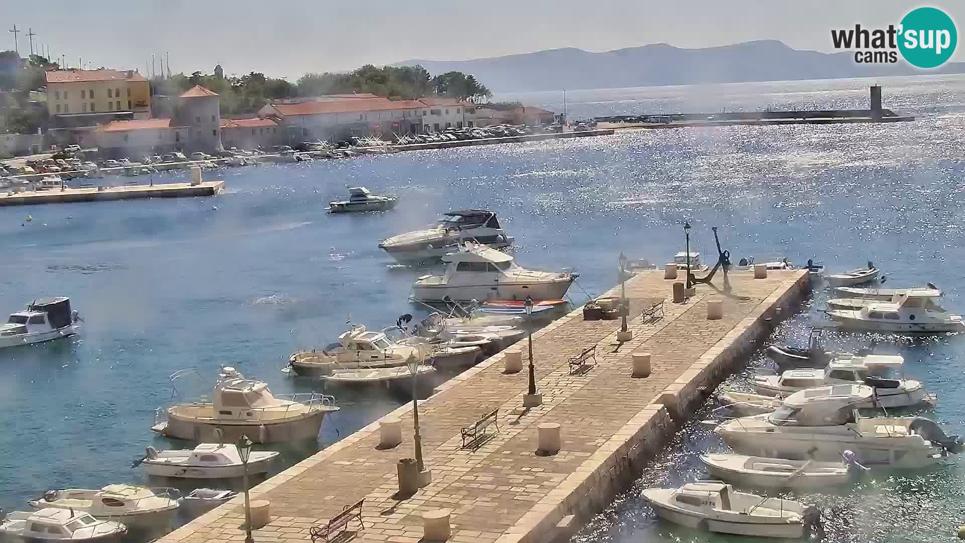 Kamera u živo Senj – Panoramski pogled na senjsku rivu