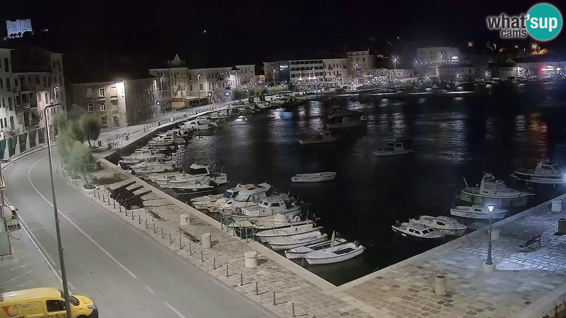 Webcam Senj – Panoramablick auf die Riva Senj