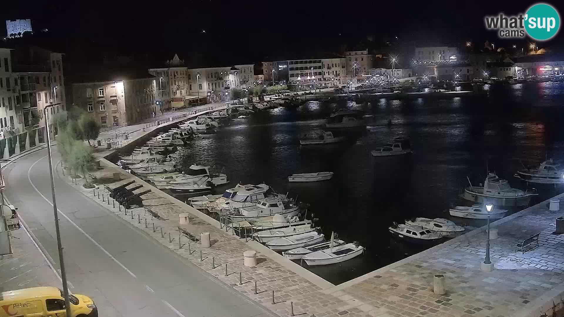 Webcam Senj – Panoramablick auf die Riva Senj