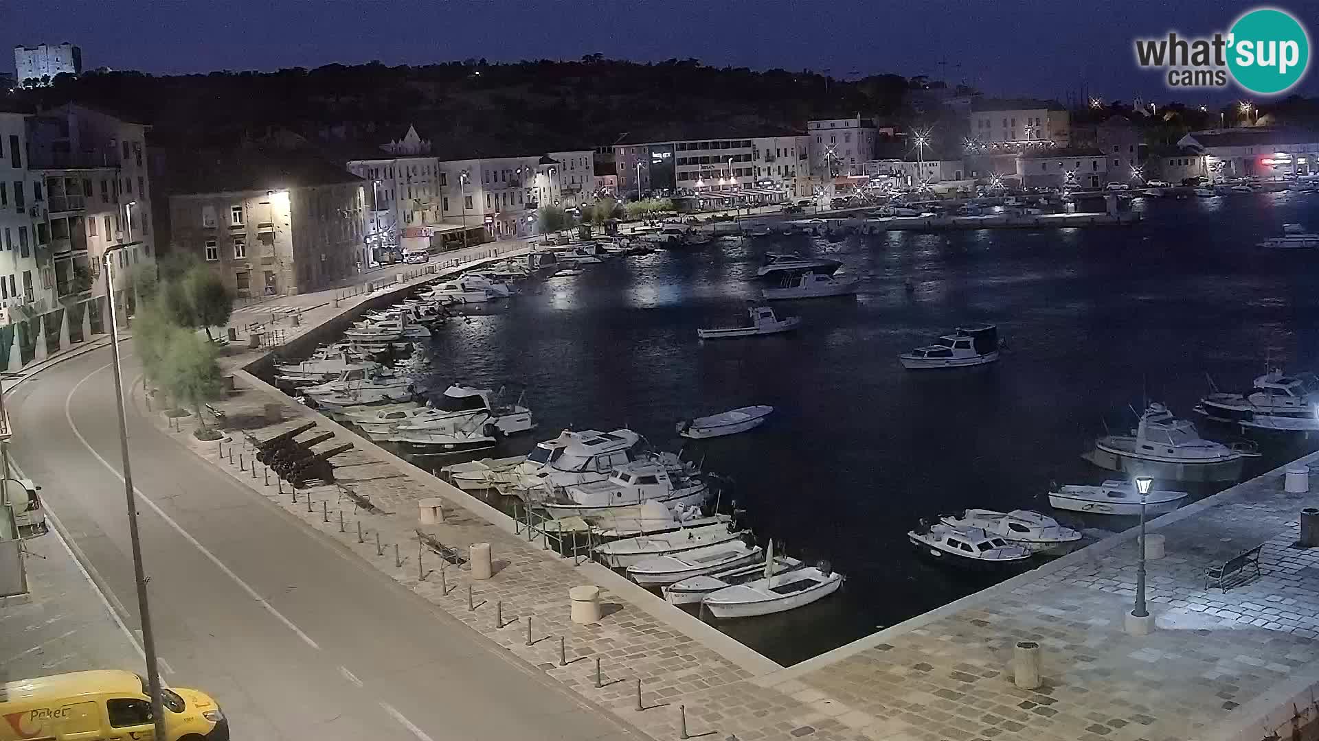 Livecam Senj – Vue panoramique de Senj riva