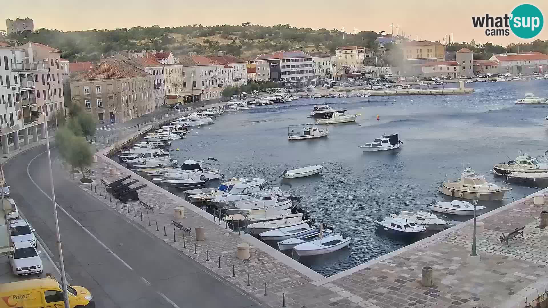 Webcam Senj – Panoramablick auf die Riva Senj