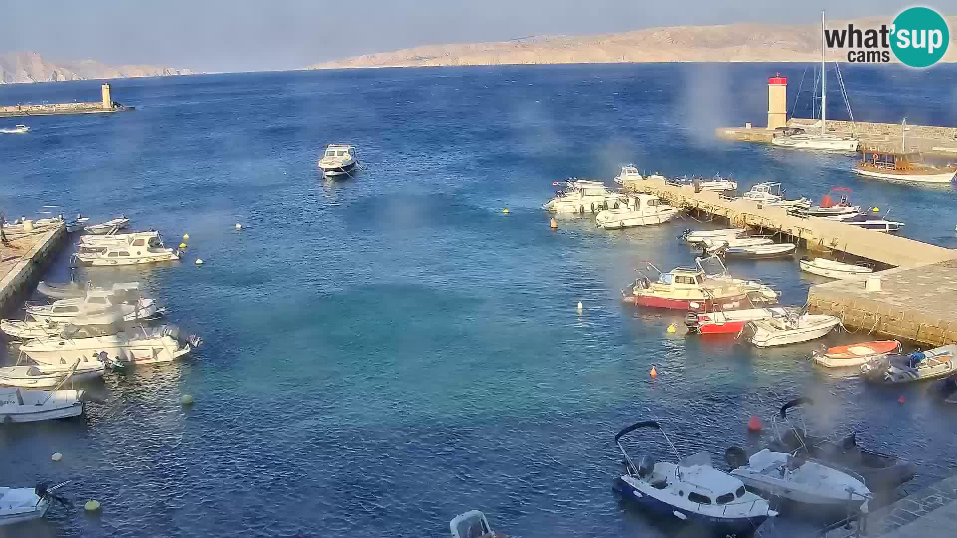 Livecam Senj – Vue panoramique de Senj riva