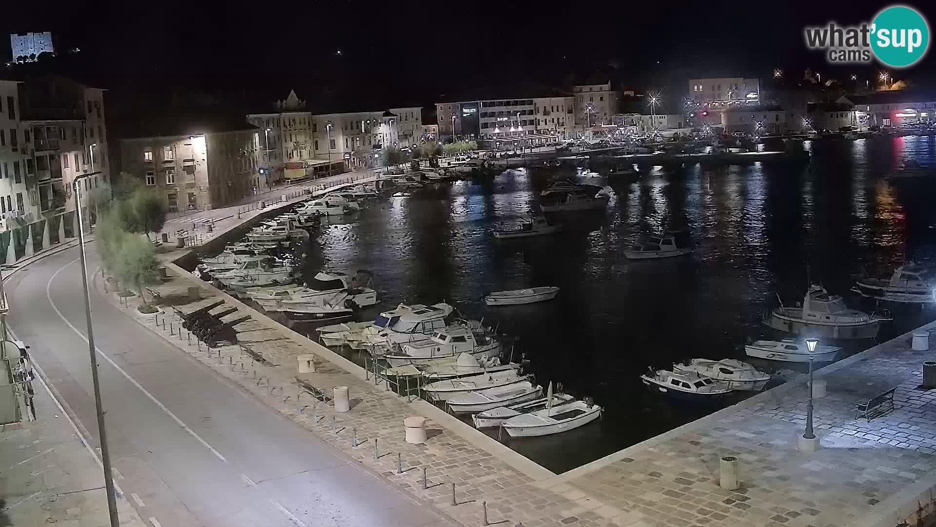 Livecam Senj – Vue panoramique de Senj riva