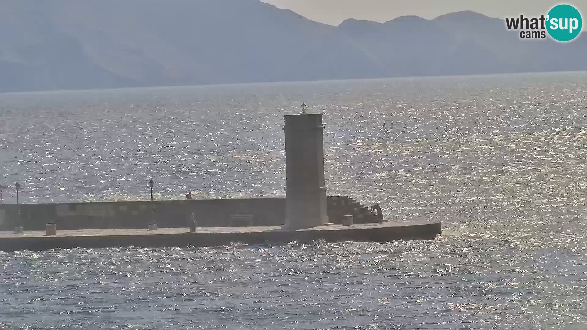 Webcam Senj – Panoramablick auf die Riva Senj