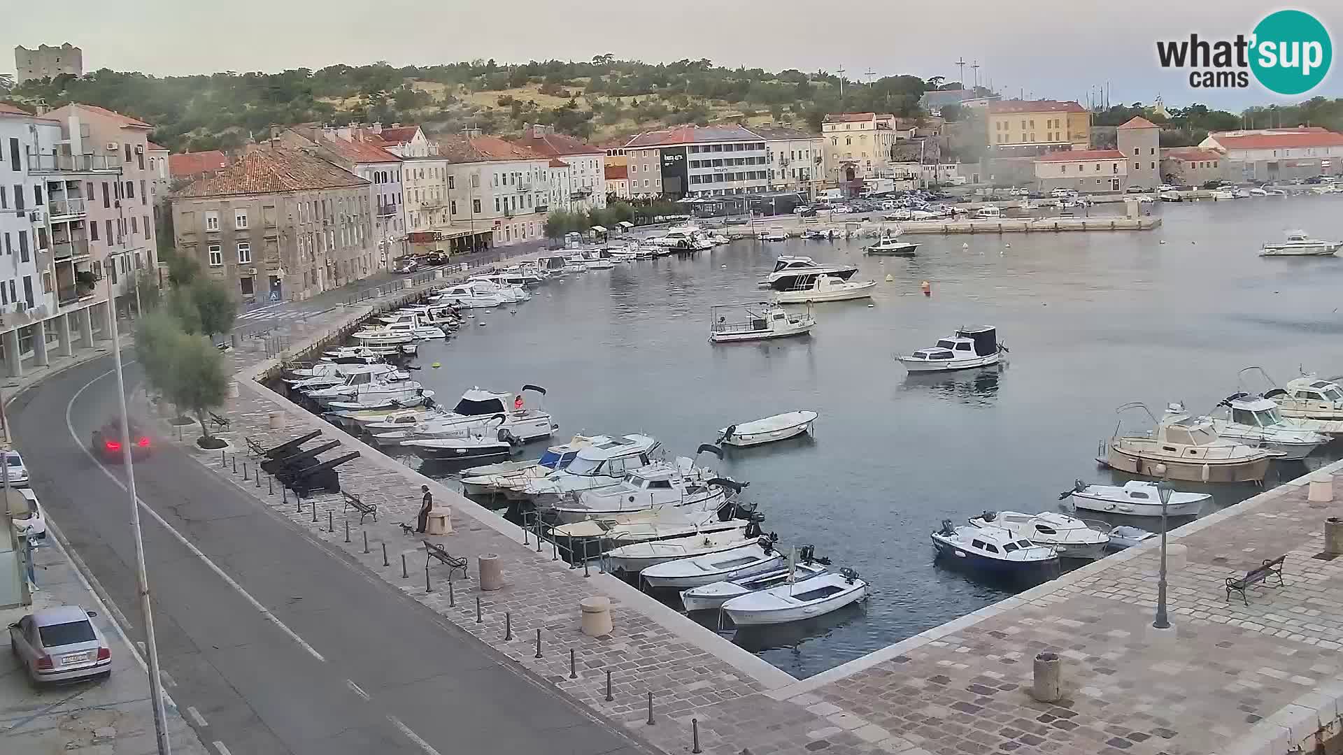 Webcam Senj – Panoramablick auf die Riva Senj