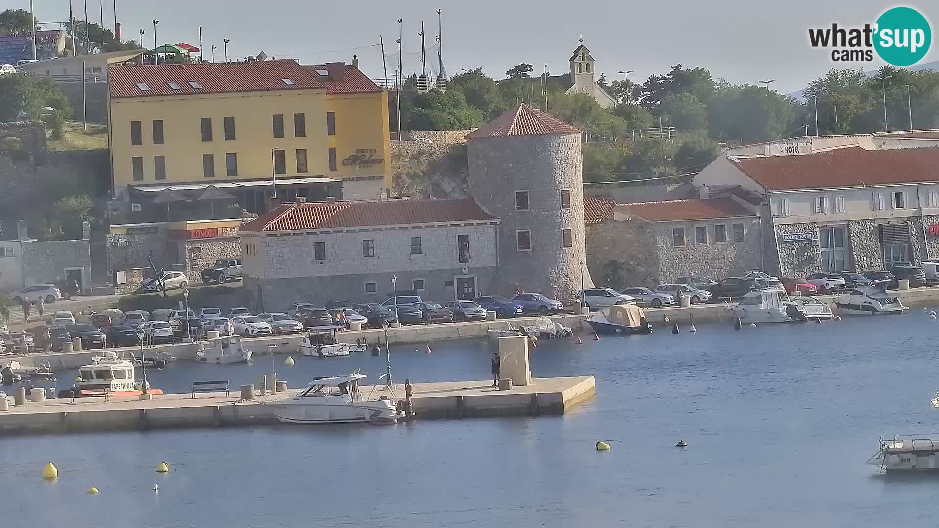 Webcam Senj – Panoramablick auf die Riva Senj