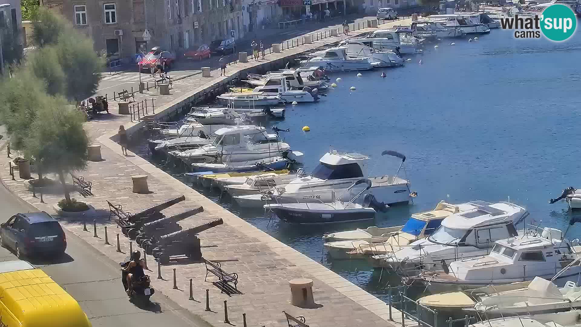 Livecam Senj – Vue panoramique de Senj riva