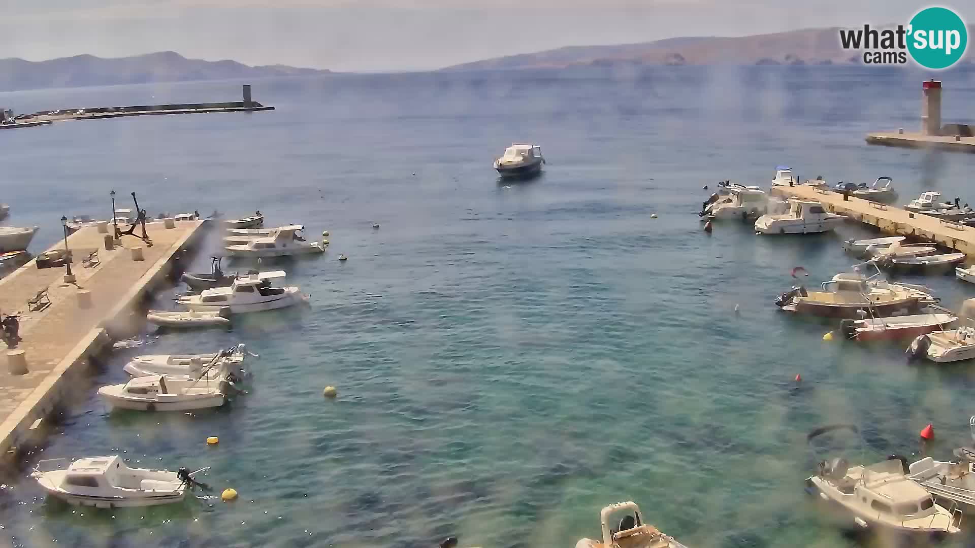 Livecam Senj – Vue panoramique de Senj riva