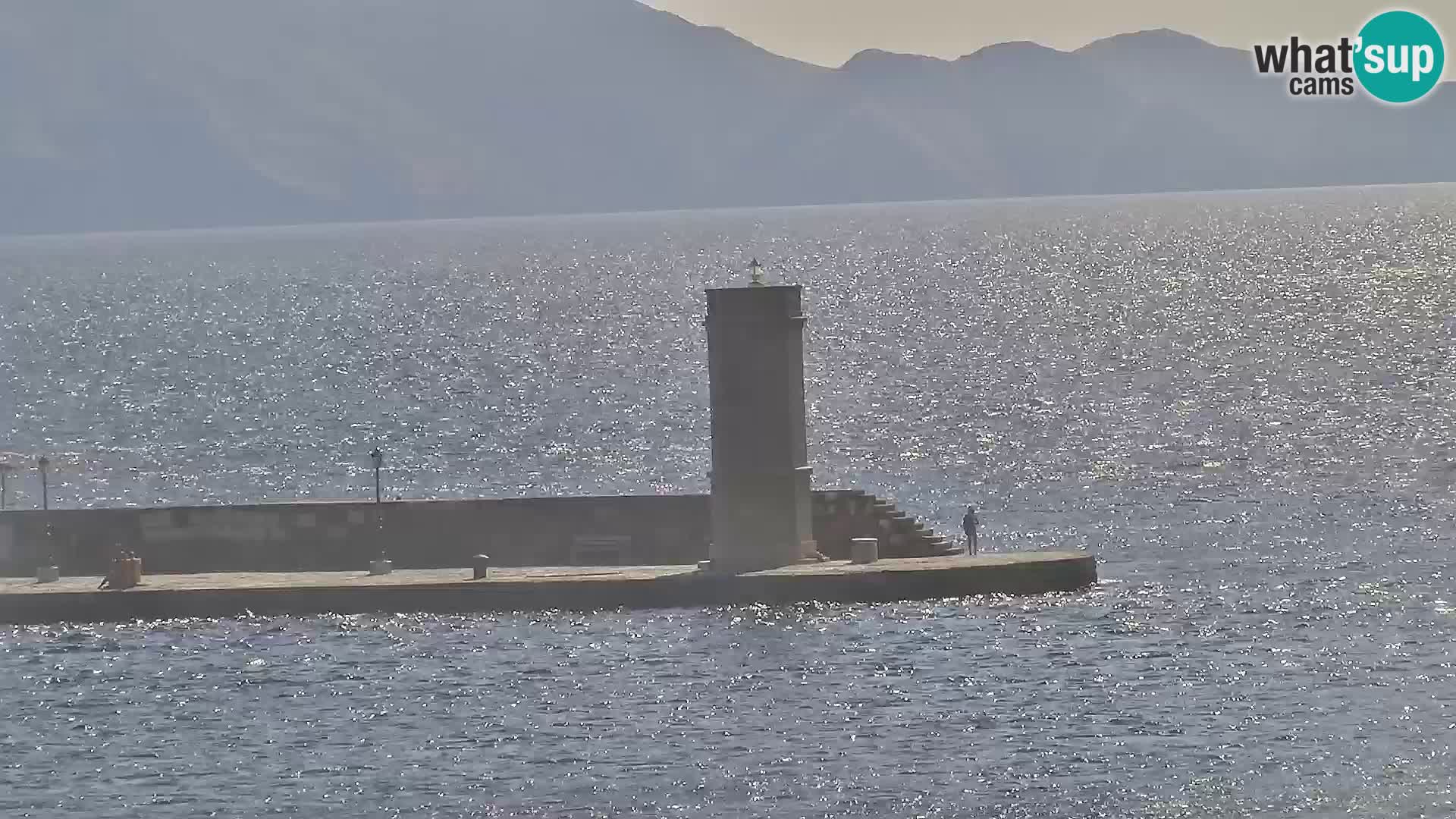 Livecam Senj – Vue panoramique de Senj riva