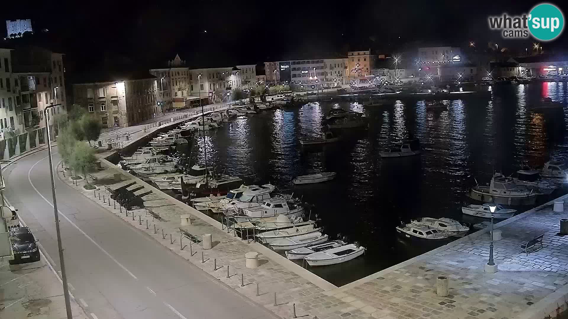 Webcam Senj – Panoramablick auf die Riva Senj
