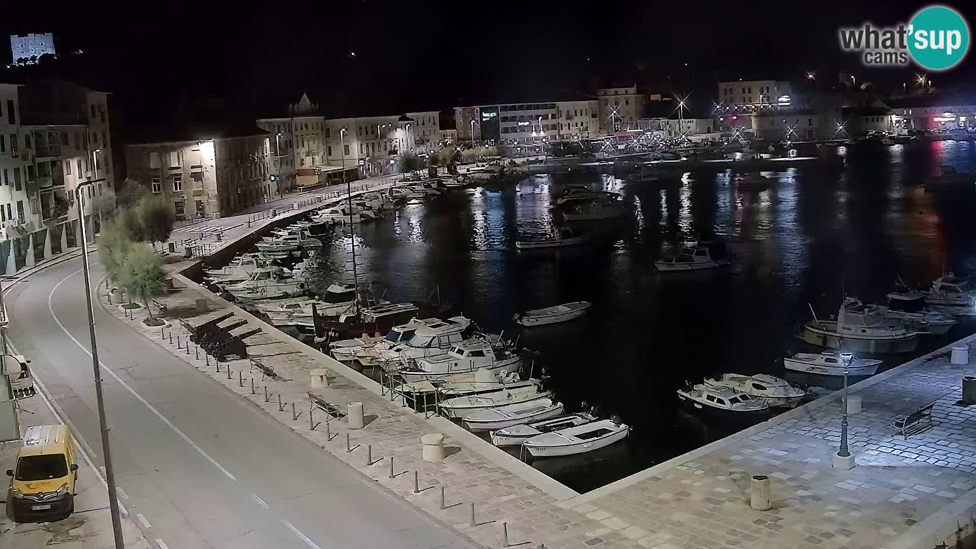 Webcam Senj – Panoramablick auf die Riva Senj