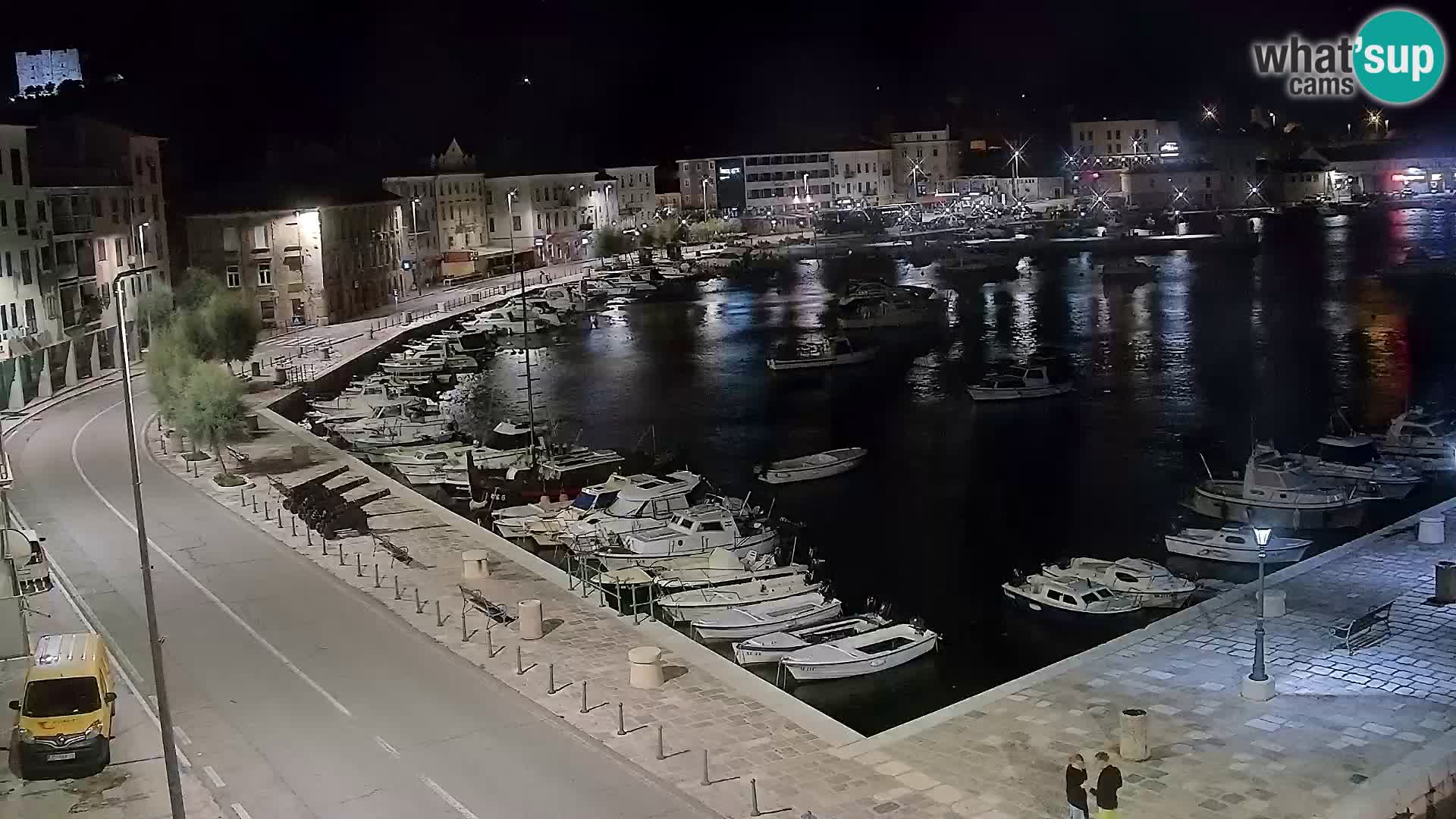 Webcam Senj – Panoramablick auf die Riva Senj