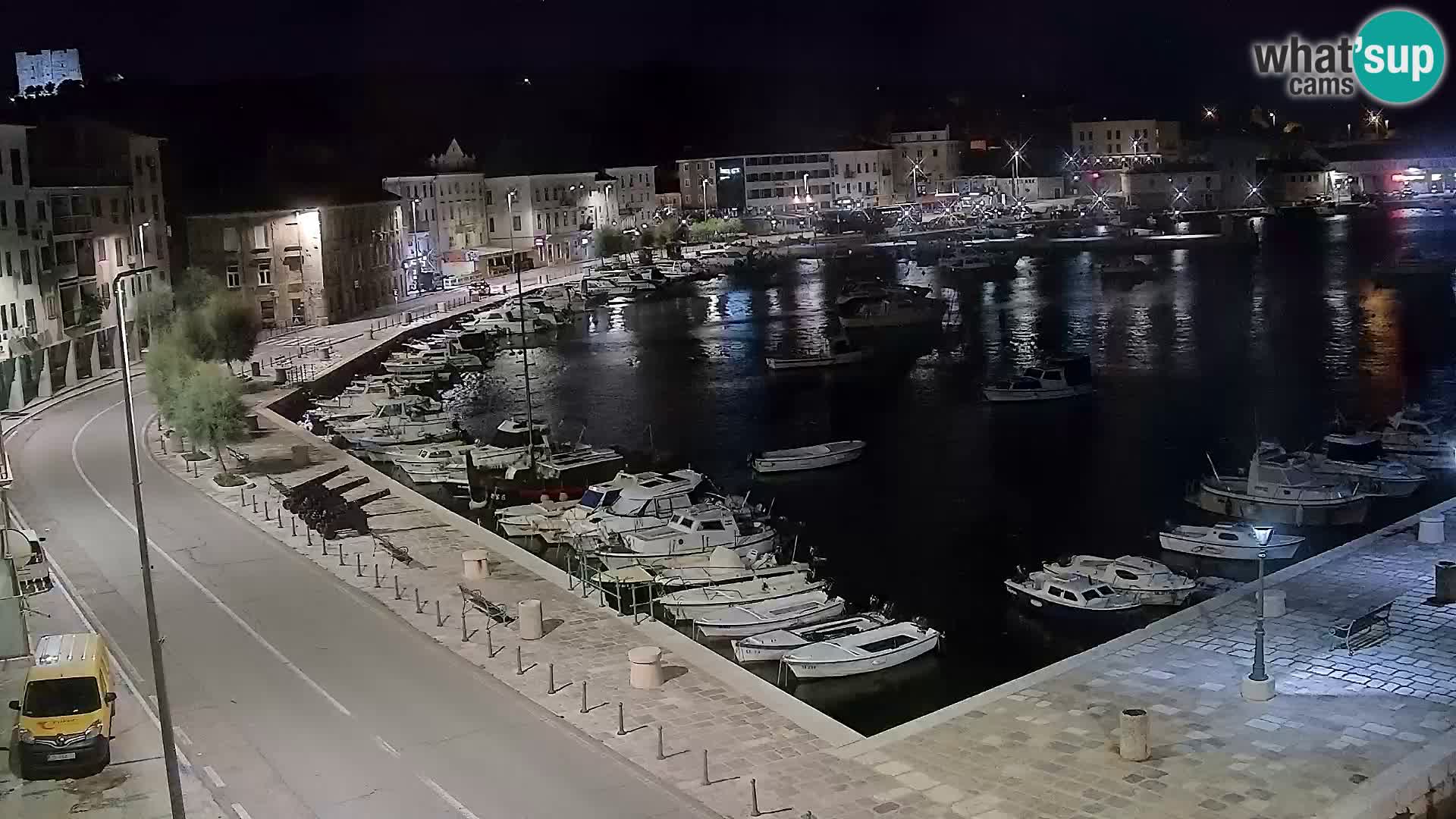 Webcam Senj – Panoramablick auf die Riva Senj
