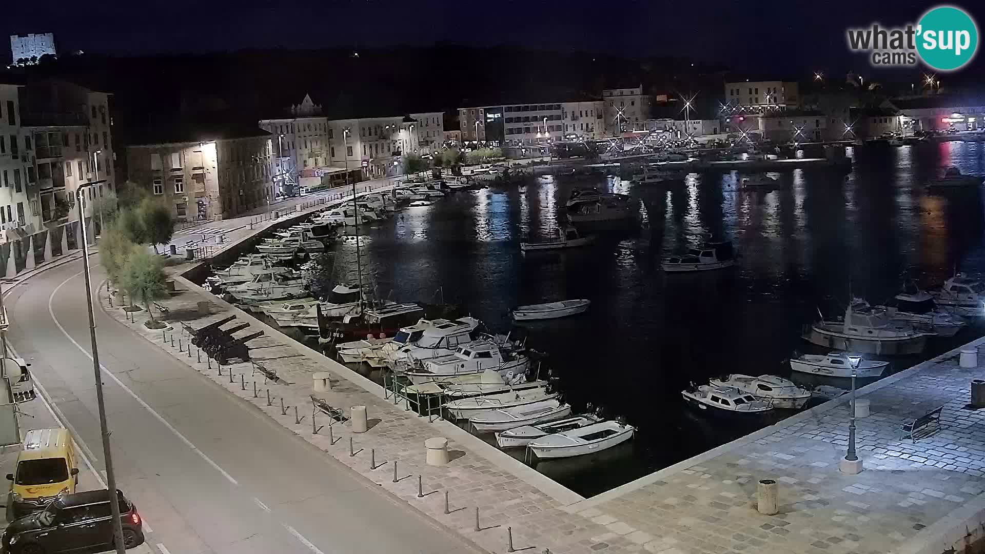 Livecam Senj – Vue panoramique de Senj riva