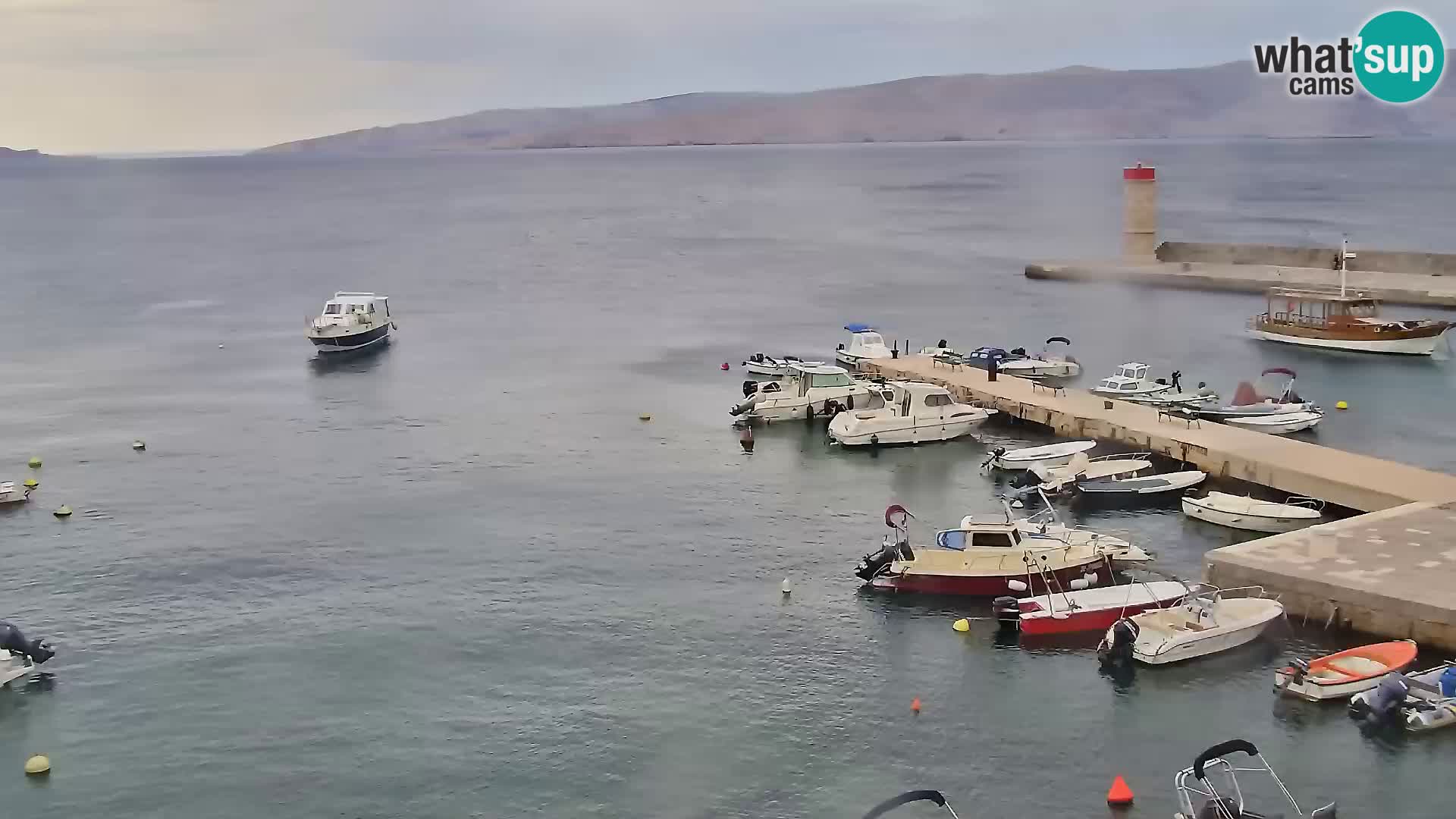 Webcam Senj – Panoramablick auf die Riva Senj