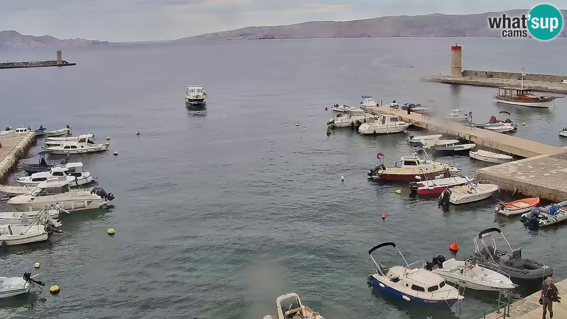 Webcam Senj – Panoramablick auf die Riva Senj