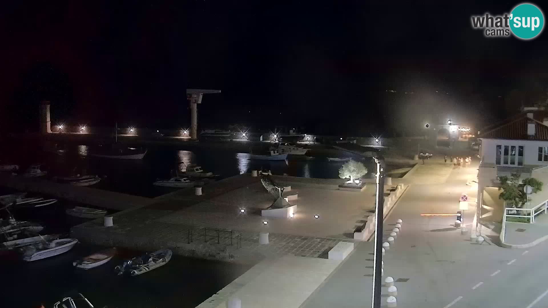 Kamera u živo Senj – Panoramski pogled na senjsku rivu