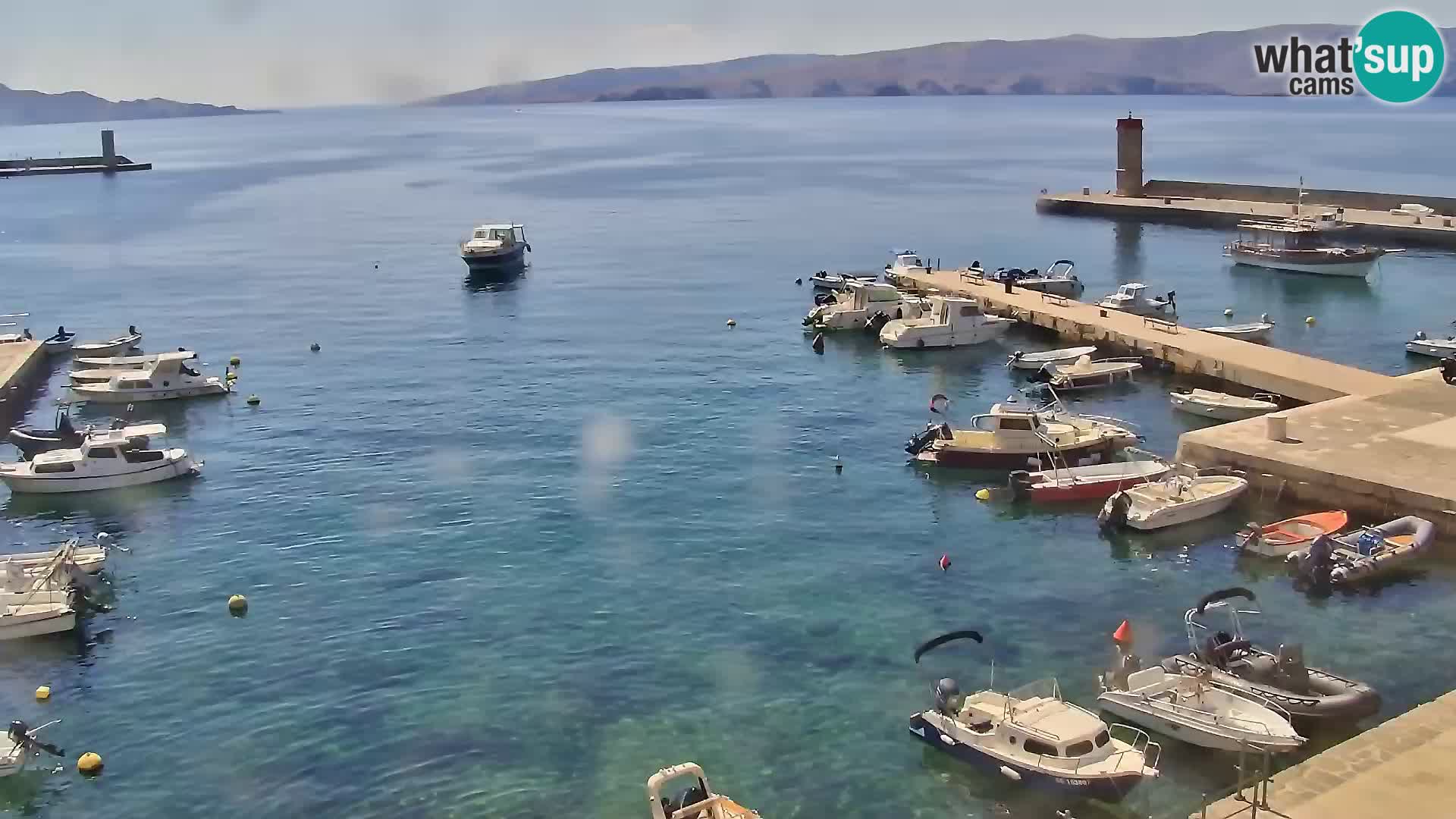 Webcam Senj – Panoramablick auf die Riva Senj