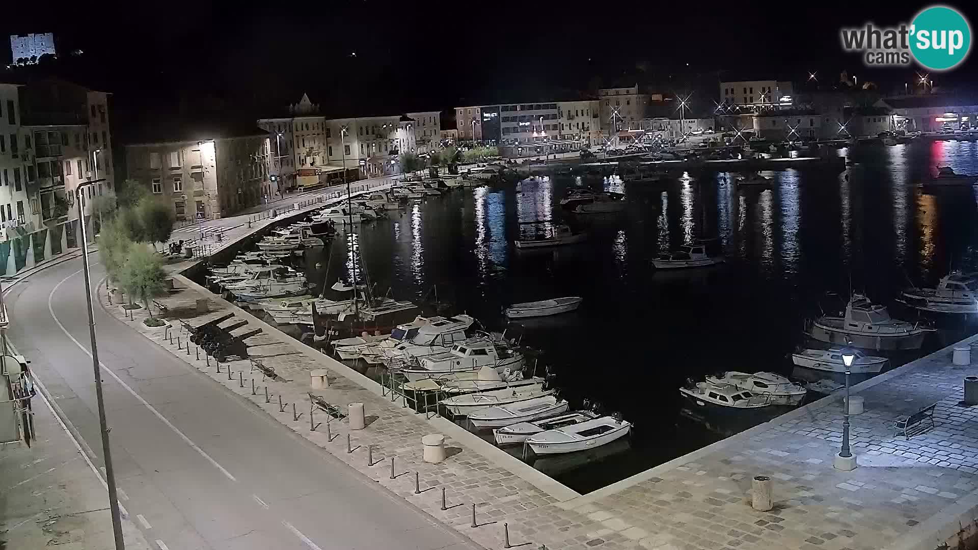 Webcam Senj – Panoramablick auf die Riva Senj