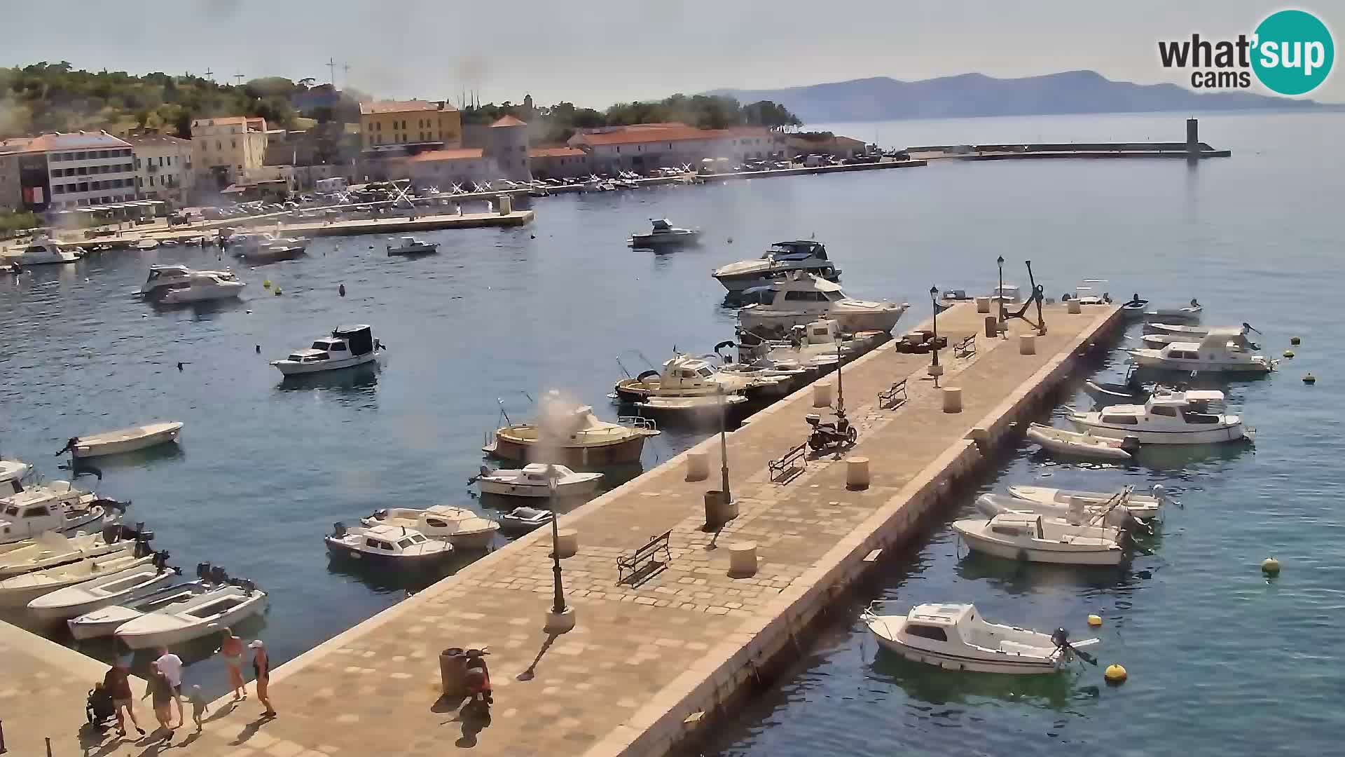 Kamera u živo Senj – Panoramski pogled na senjsku rivu