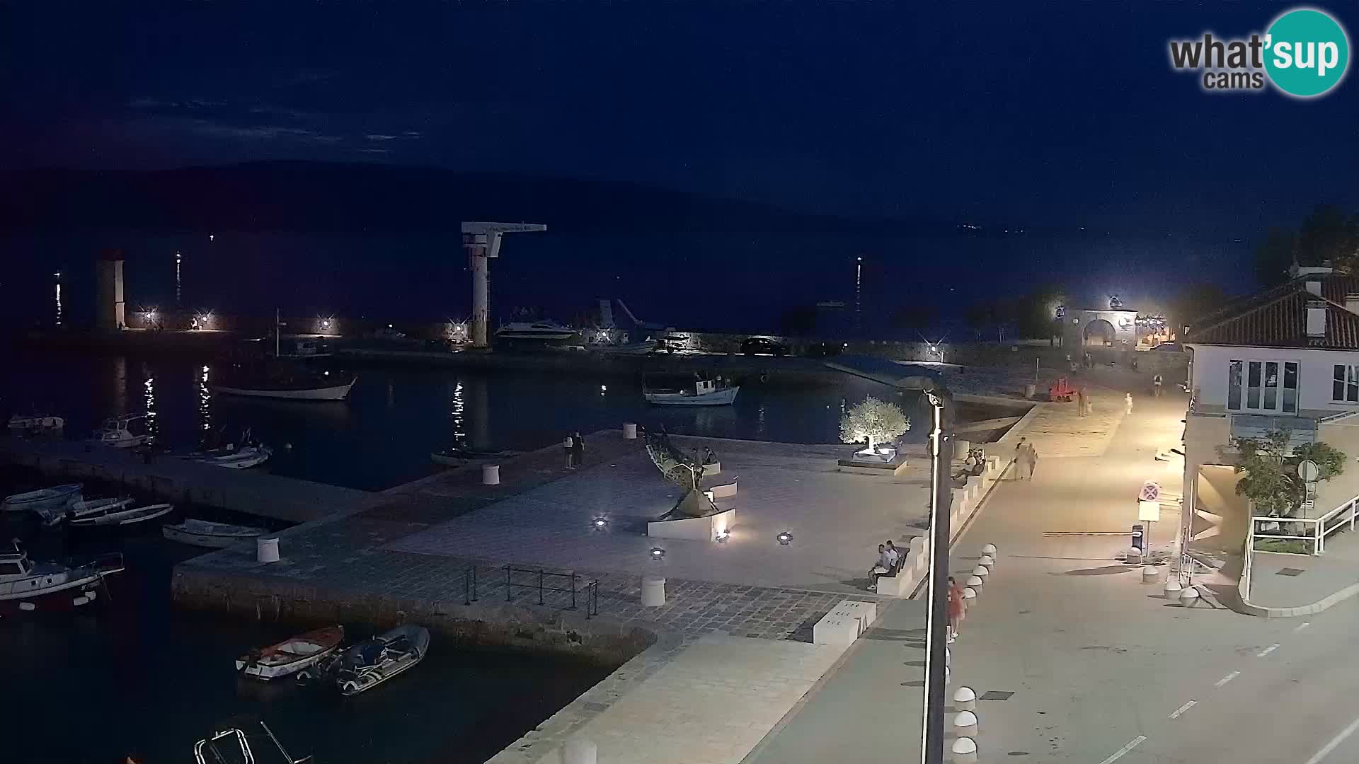 Kamera u živo Senj – Panoramski pogled na senjsku rivu