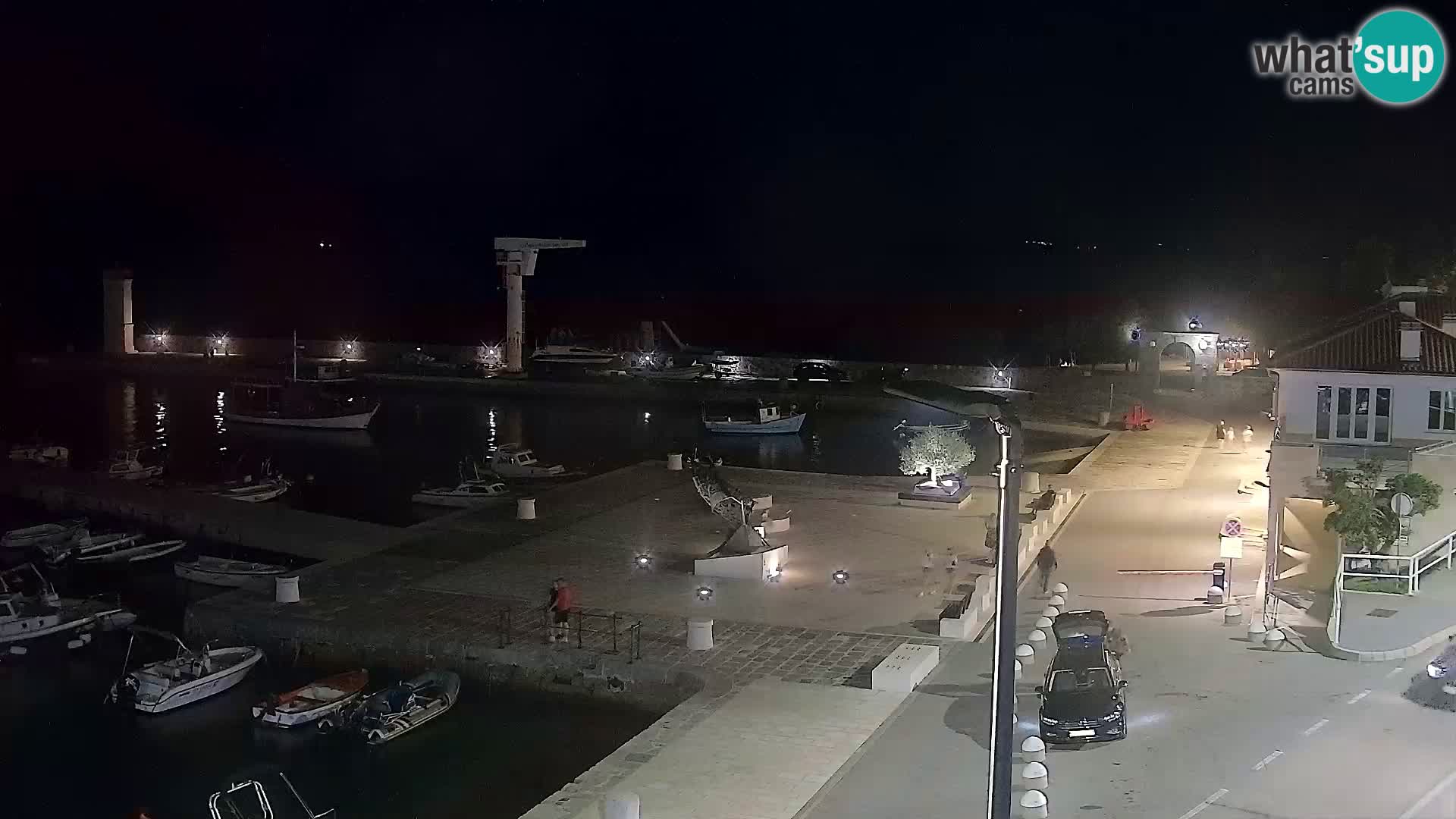 Webcam Senj – Panoramablick auf die Riva Senj