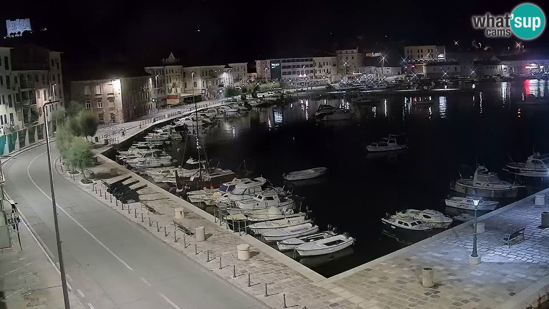 Livecam Senj – Vue panoramique de Senj riva