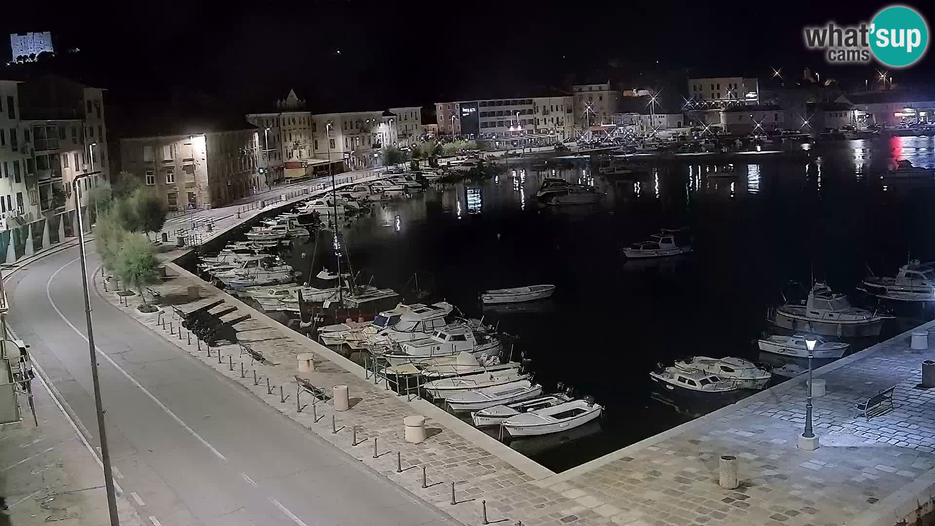 Livecam Senj – Vue panoramique de Senj riva