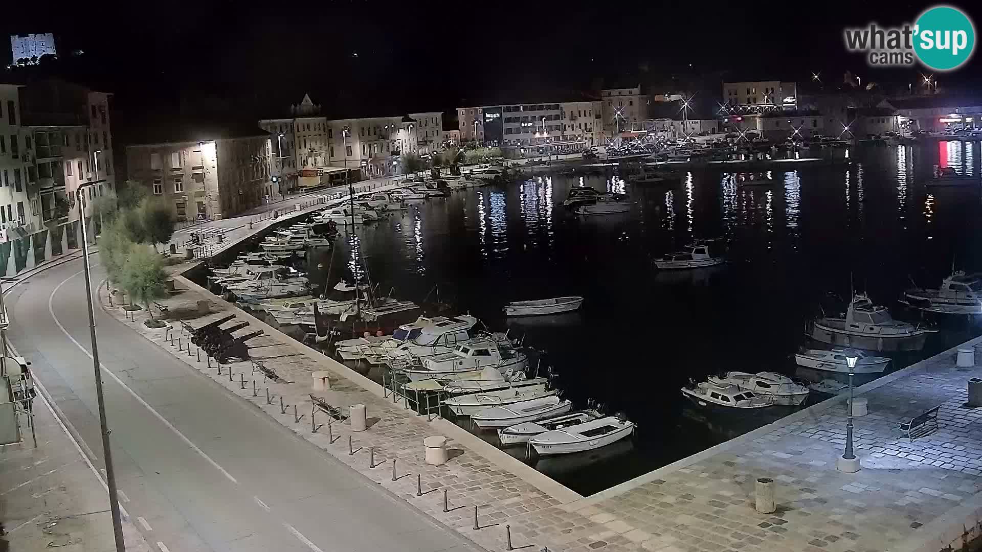 Livecam Senj – Vue panoramique de Senj riva