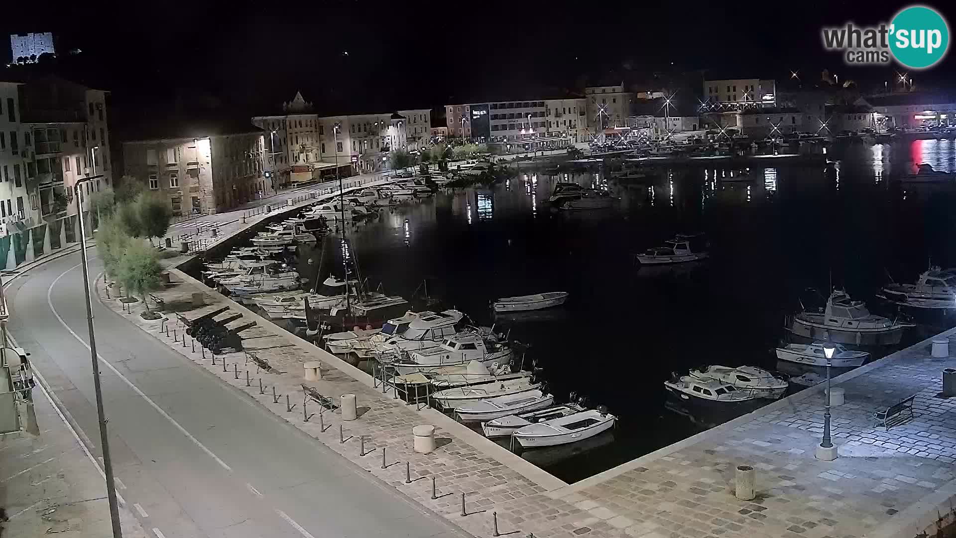 Webcam Senj – Panoramablick auf die Riva Senj