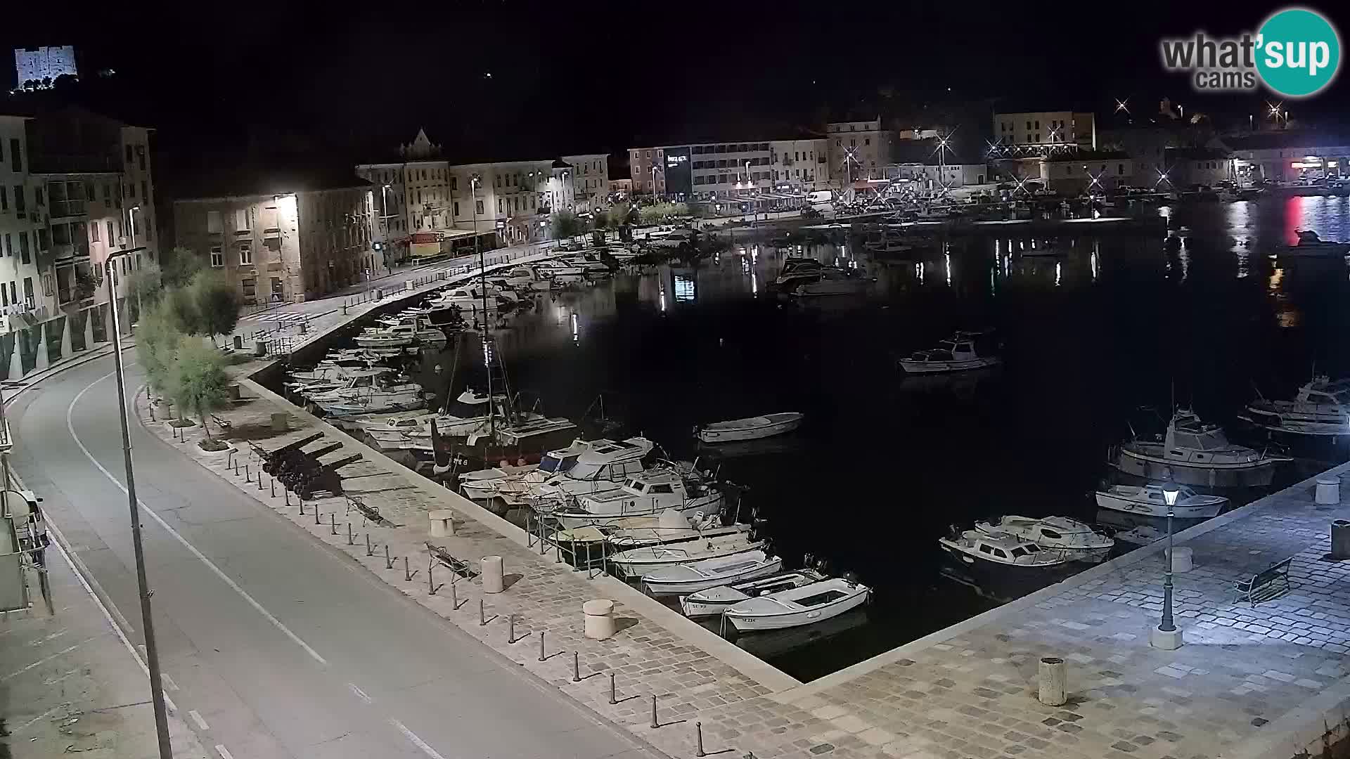 Livecam Senj – Vue panoramique de Senj riva