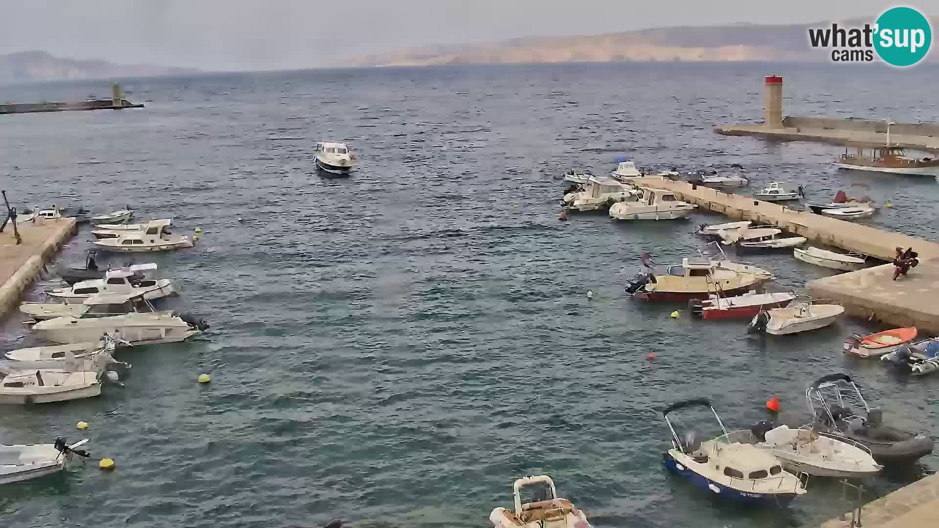 Webcam Senj – Panoramablick auf die Riva Senj