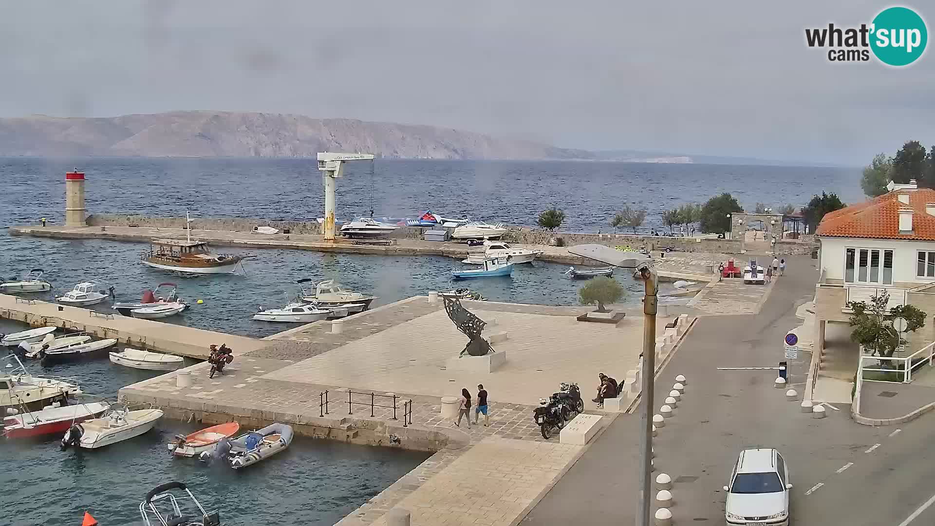 Livecam Senj – Vue panoramique de Senj riva