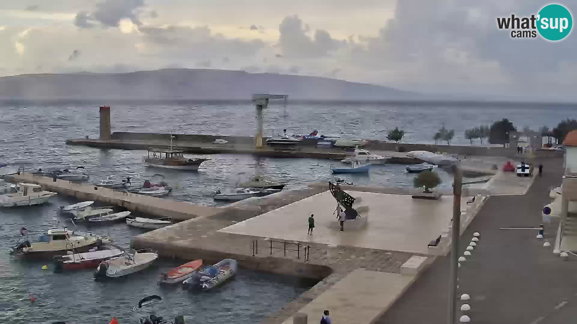 Senj camera en vivo – Vista panorámica de Senj riva