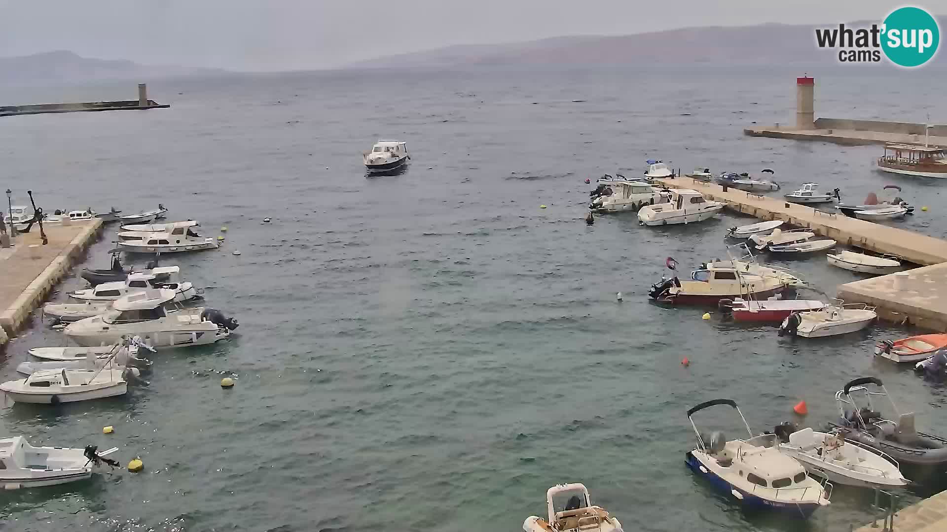 Webcam Senj – Panoramablick auf die Riva Senj