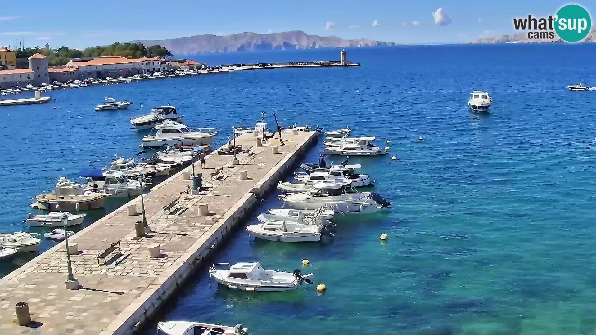 Kamera u živo Senj – Panoramski pogled na senjsku rivu